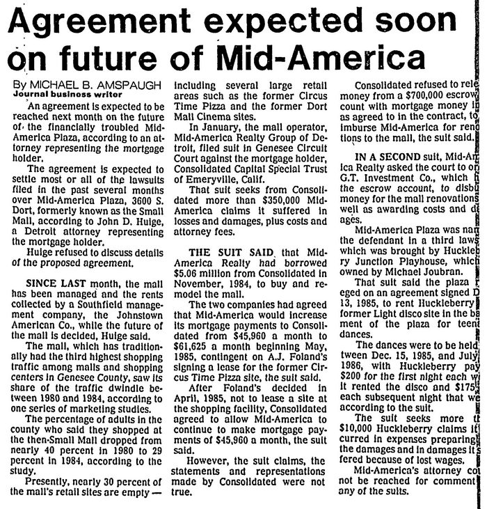 Dort Mall - 1986 Article On Mall (newer photo)